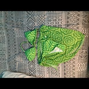 Green bathing suit